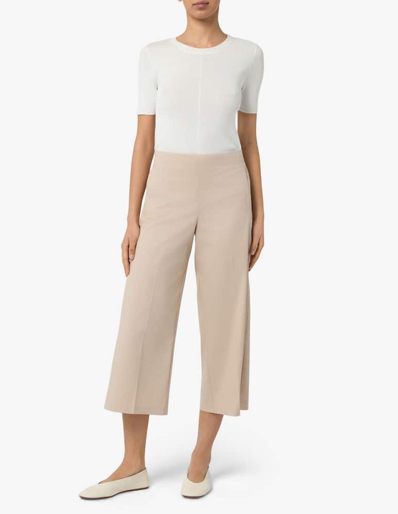 EMME Pantaloni cropped in gabardina di cotone EMMDISCHI - immagine 2 EMME Pantaloni cropped in gabardina di cotone EMMDISCHI - immagine 2