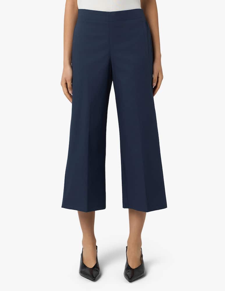 EMME Cropped gabardine trousers EMMDISCHI - picture 1 EMME Cropped gabardine trousers EMMDISCHI - picture 1