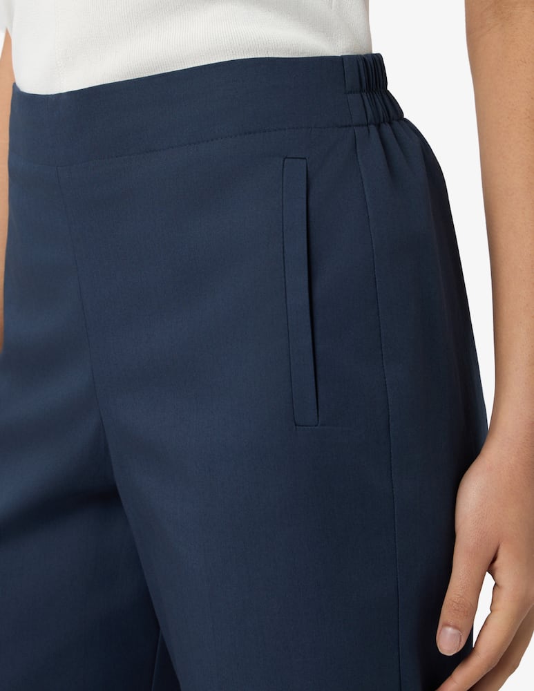 EMME Cropped gabardine trousers EMMDISCHI - picture 4 EMME Cropped gabardine trousers EMMDISCHI - picture 4