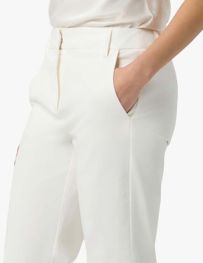 EMME Bootcut gabardine trousers EMMLEMBO - picture 4 EMME Bootcut gabardine trousers EMMLEMBO - picture 4