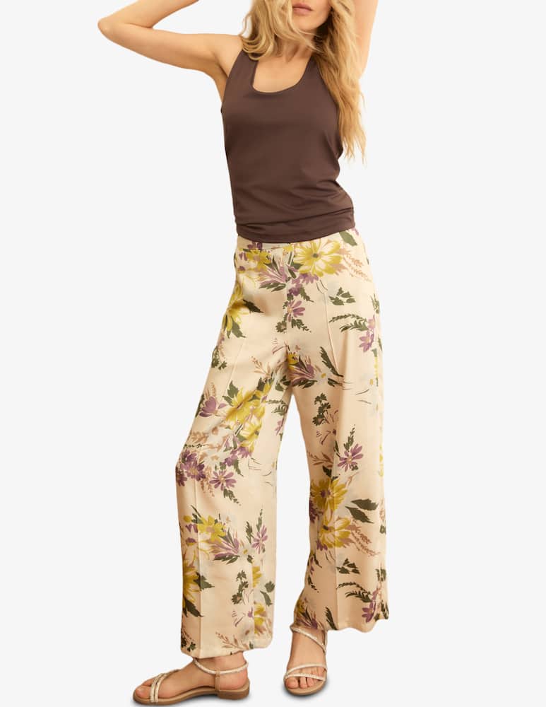 rinascente EMME Floral palazzo trousers
