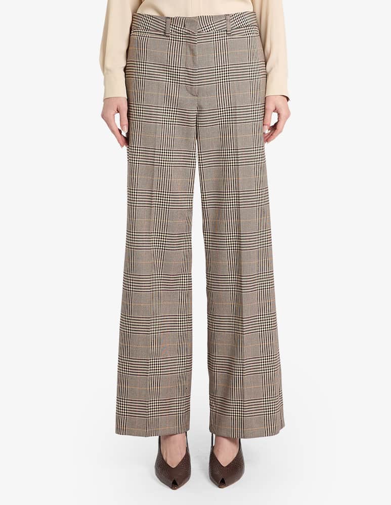 Marella Pantaloni check a gamba ampia - immagine 1 Marella Pantaloni check a gamba ampia - immagine 1