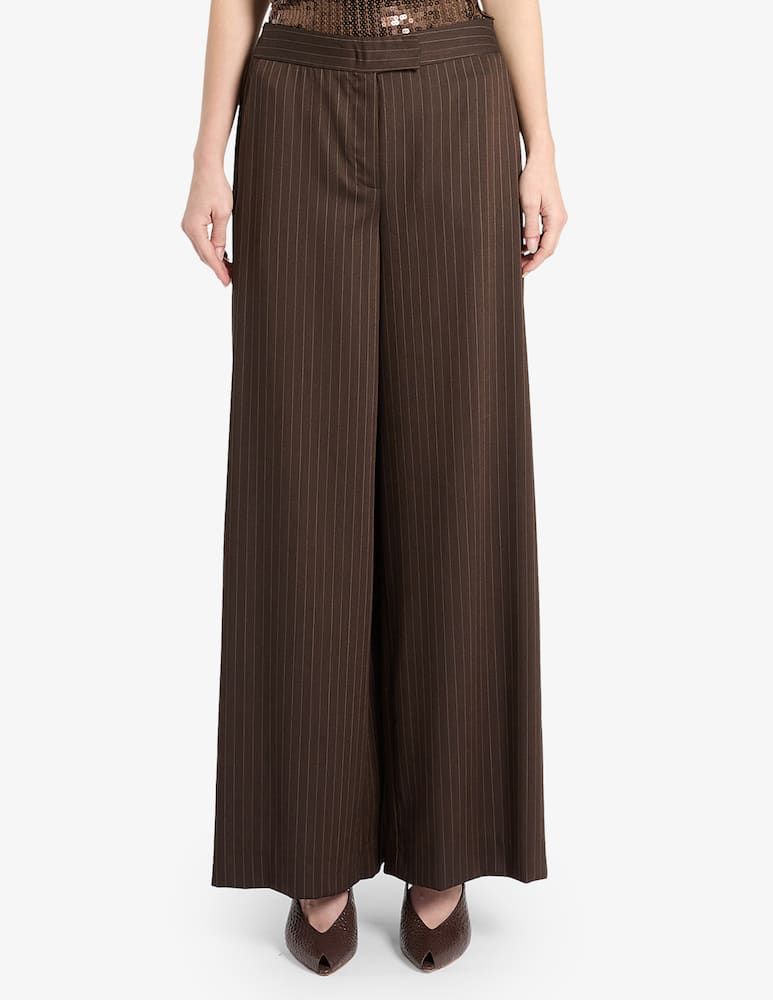 Marella Pantaloni palazzo gessati - immagine 1 Marella Pantaloni palazzo gessati - immagine 1