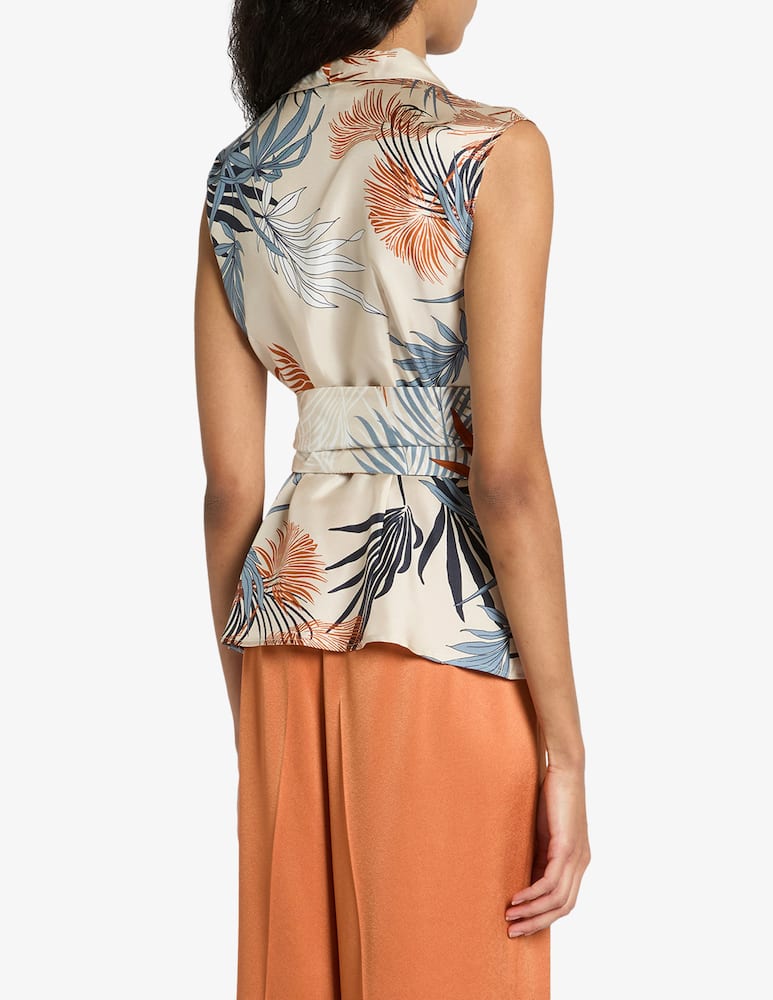 Marella Printed wrap blouse - picture 2 Marella Printed wrap blouse - picture 2