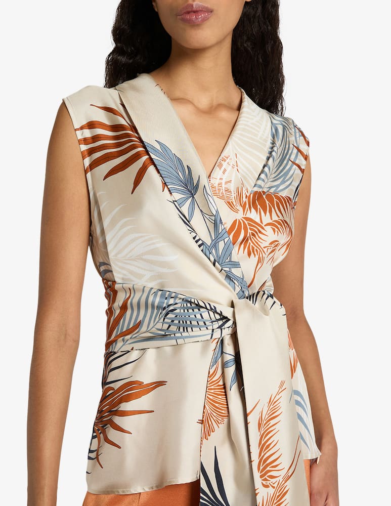 Marella Printed wrap blouse - picture 3 Marella Printed wrap blouse - picture 3