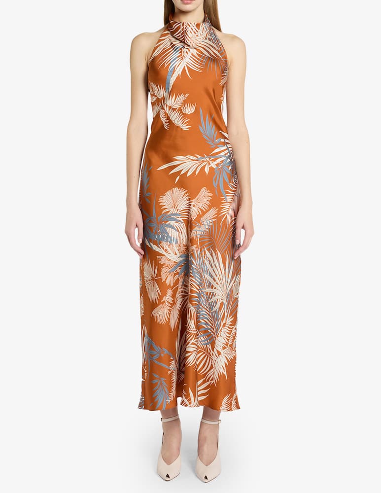Marella Long palm print dress MLLFIABE - picture 1 Marella Long palm print dress MLLFIABE - picture 1