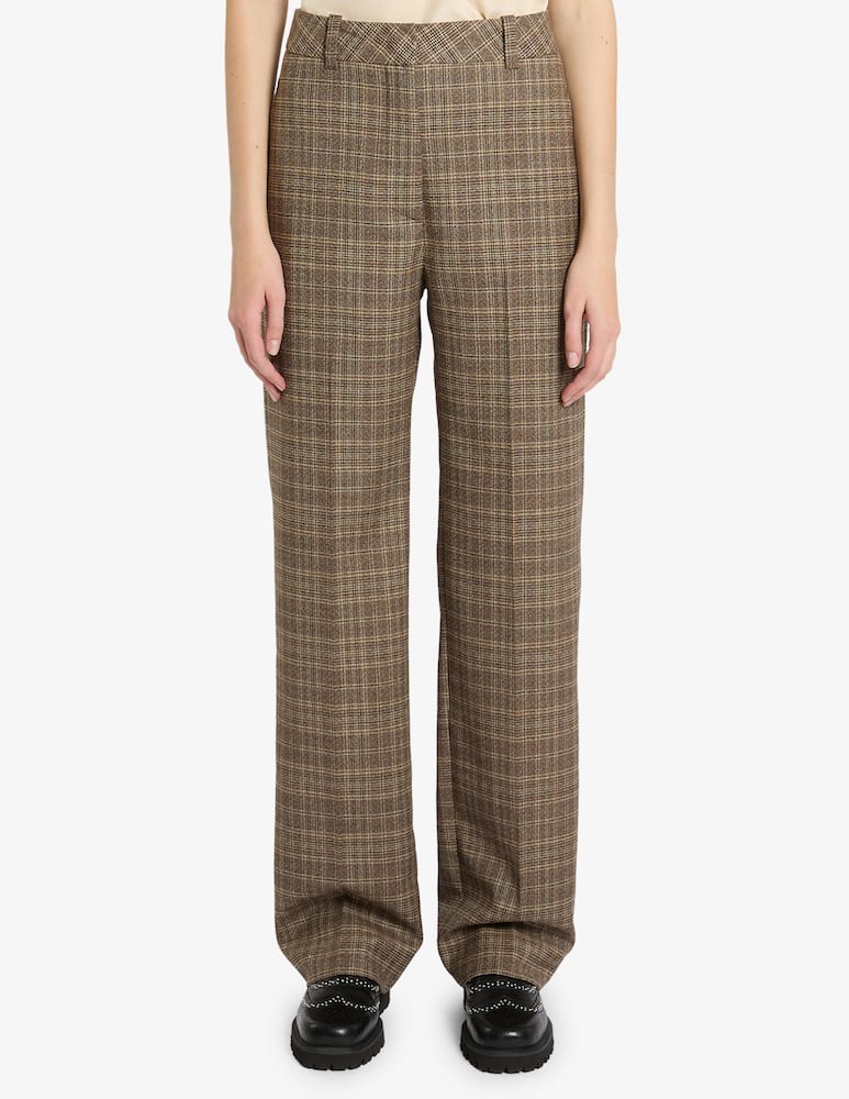 rinascente Marella Checked straight leg trousers