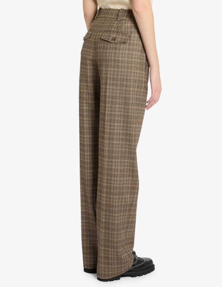 rinascente Marella Checked straight leg trousers