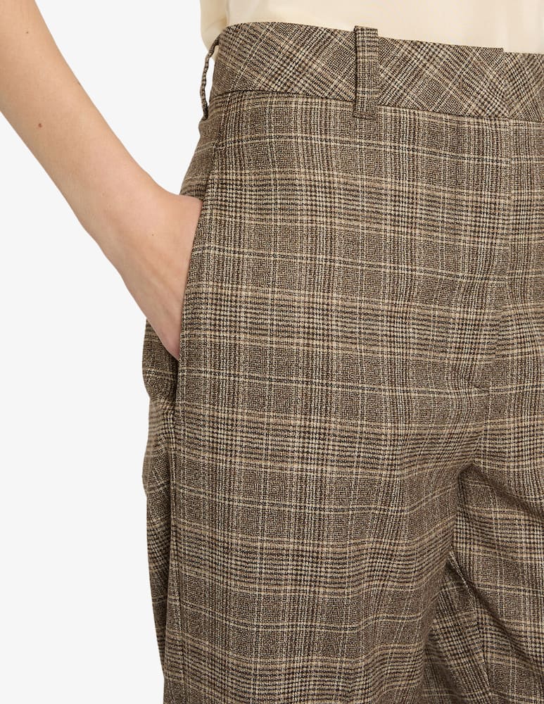 rinascente Marella Checked straight leg trousers
