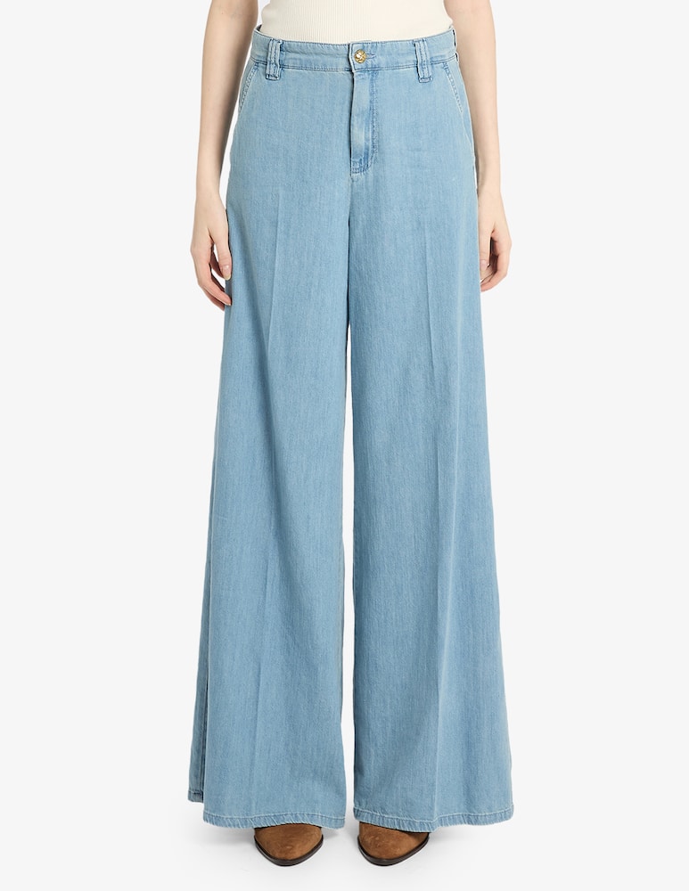 rinascente Marella Denim palazzo trousers