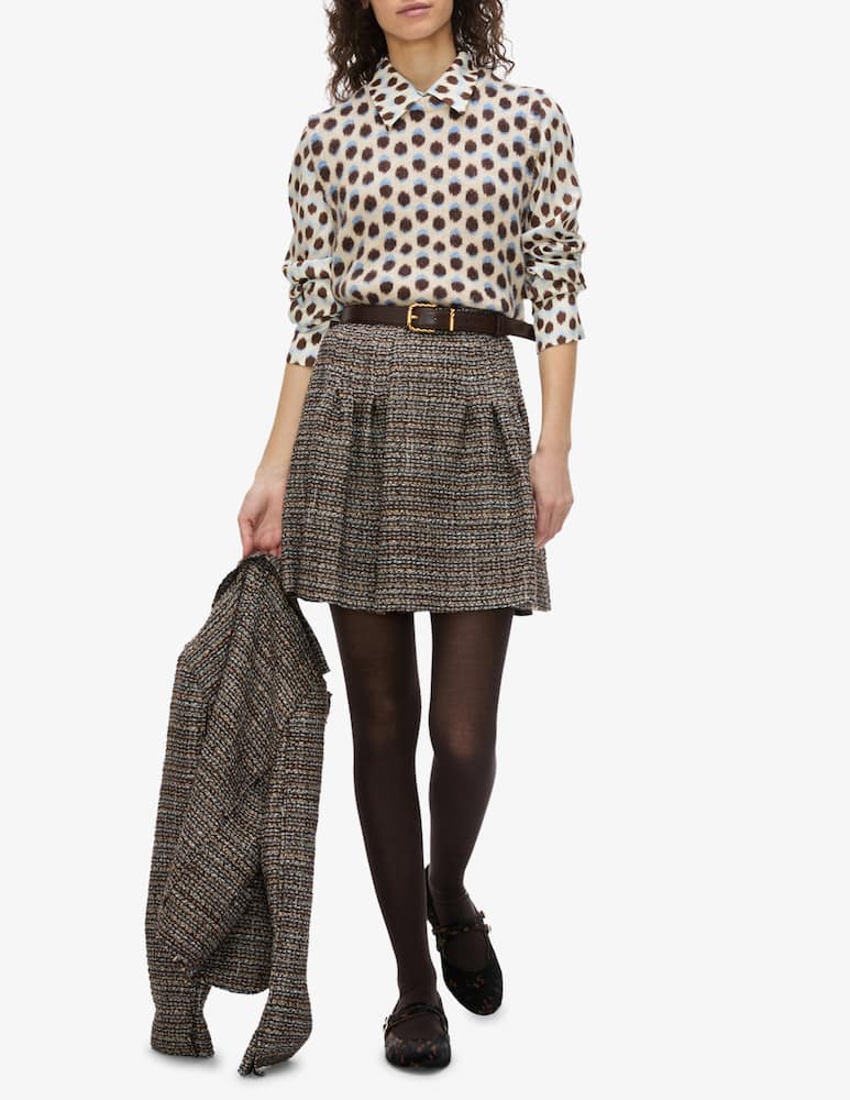 rinascente iBlues Textured mini skirt