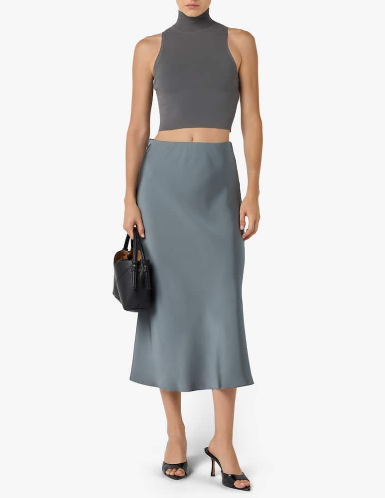 rinascente iBlues Satin midi skirt