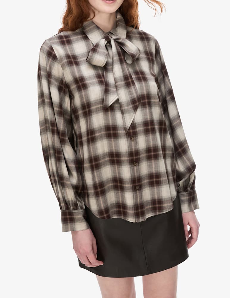rinascente iBlues Camicia tartan con fiocco