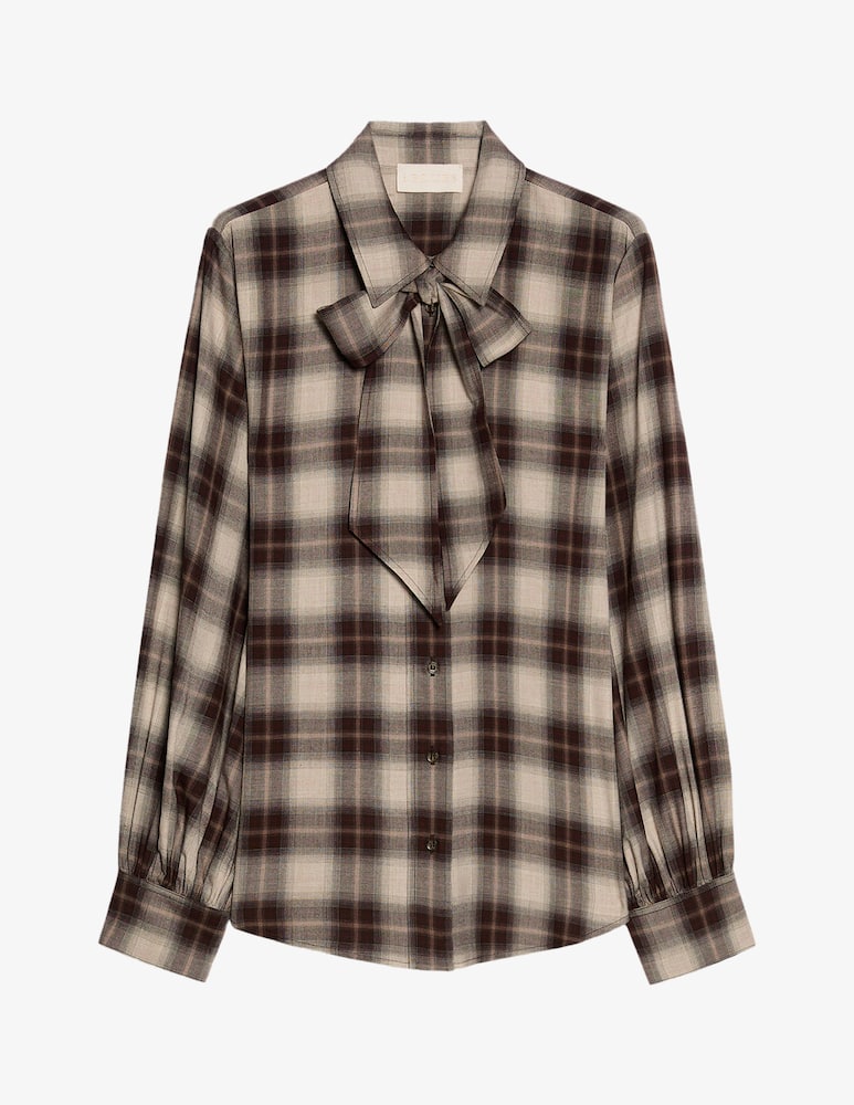 rinascente iBlues Camicia tartan con fiocco