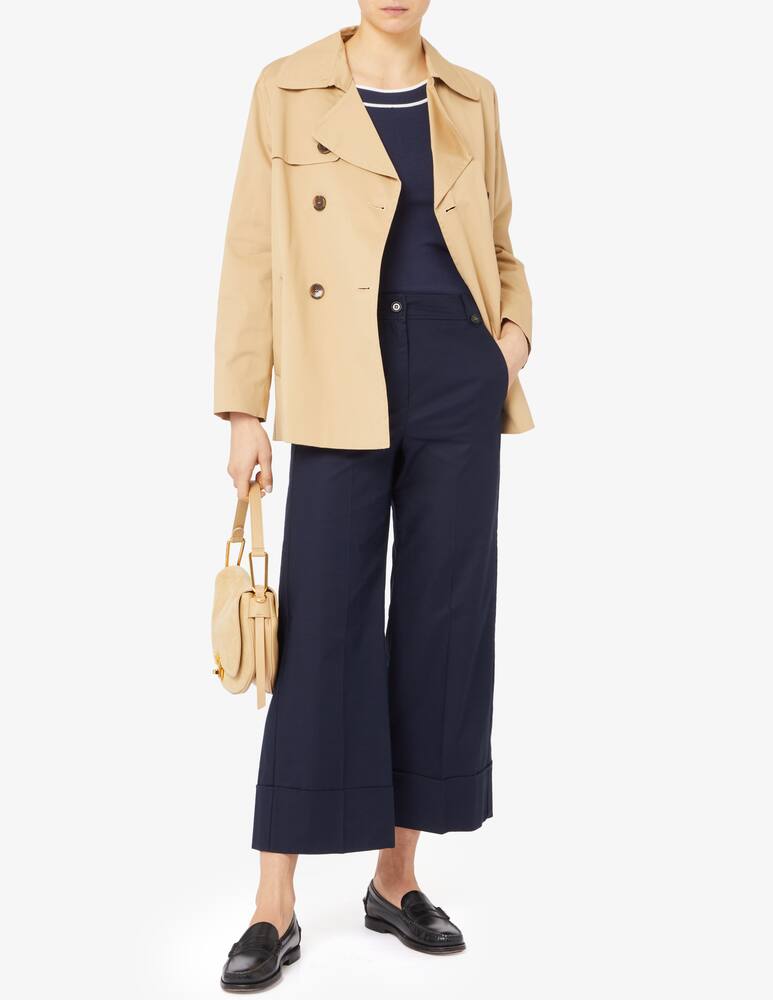 rinascente iBlues Cropped piqué trousers in cotton