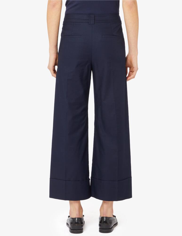 rinascente iBlues Cropped piqué trousers in cotton