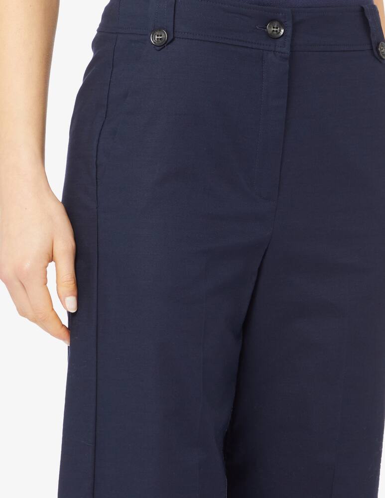 rinascente iBlues Cropped piqué trousers in cotton