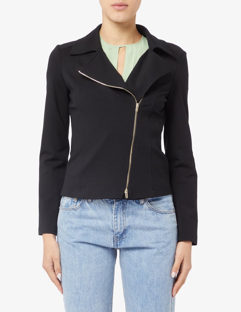 PENNYBLACK Alfonsa biker jersey cotton jacket - picture 1 PENNYBLACK Alfonsa biker jersey cotton jacket - picture 1