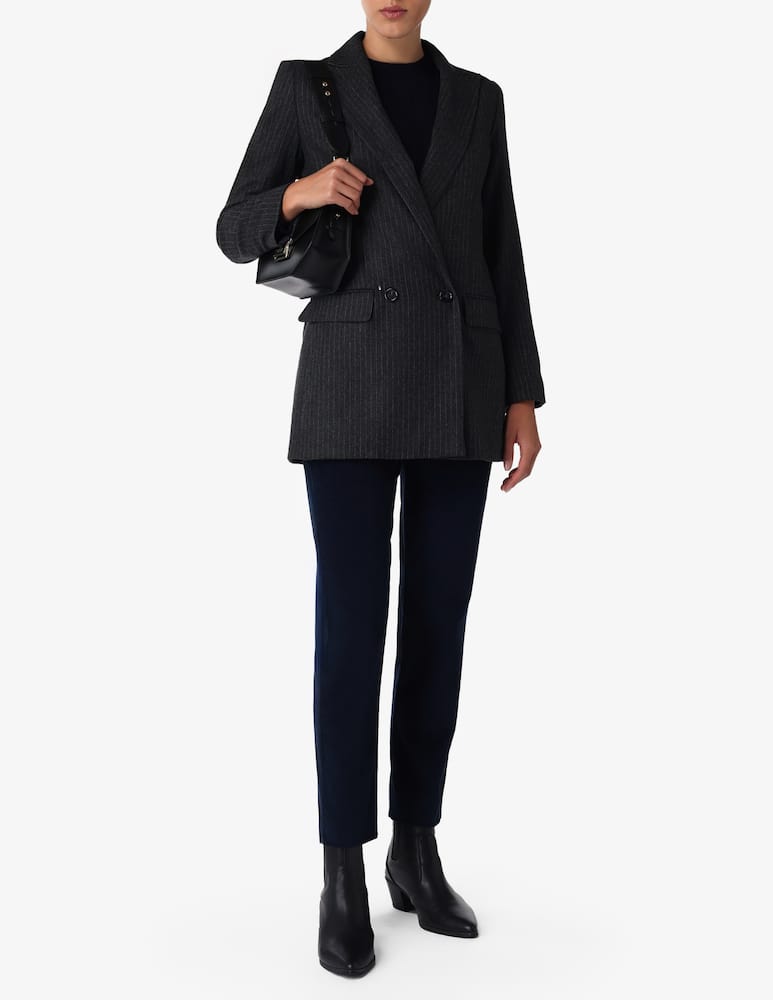 EMME Blazer gessato doppiopetto Stizza - immagine 2 EMME Blazer gessato doppiopetto Stizza - immagine 2