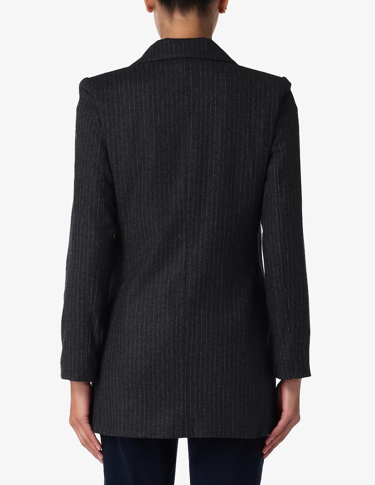 EMME Blazer gessato doppiopetto Stizza - immagine 3 EMME Blazer gessato doppiopetto Stizza - immagine 3