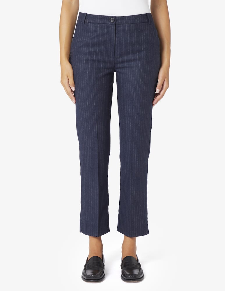 EMME Pony pinstripe straight leg trousers - picture 1 EMME Pony pinstripe straight leg trousers - picture 1