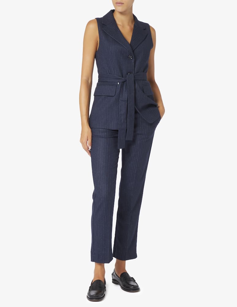 EMME Pony pinstripe straight leg trousers - picture 2 EMME Pony pinstripe straight leg trousers - picture 2