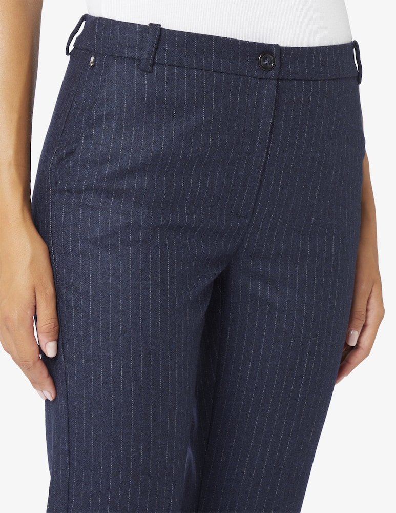 EMME Pony pinstripe straight leg trousers - picture 4 EMME Pony pinstripe straight leg trousers - picture 4