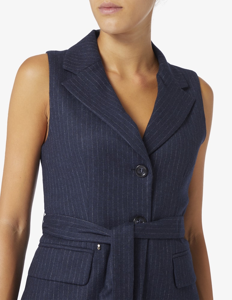 EMME Gilet lungo gessato 2bottoni Tulipe - immagine 4 EMME Gilet lungo gessato 2bottoni Tulipe - immagine 4