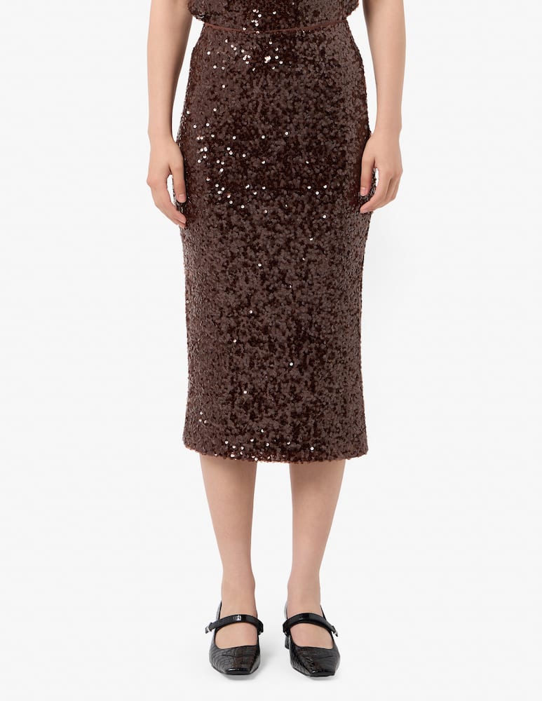 rinascente PENNYBLACK Epoca longuette sequins skirt