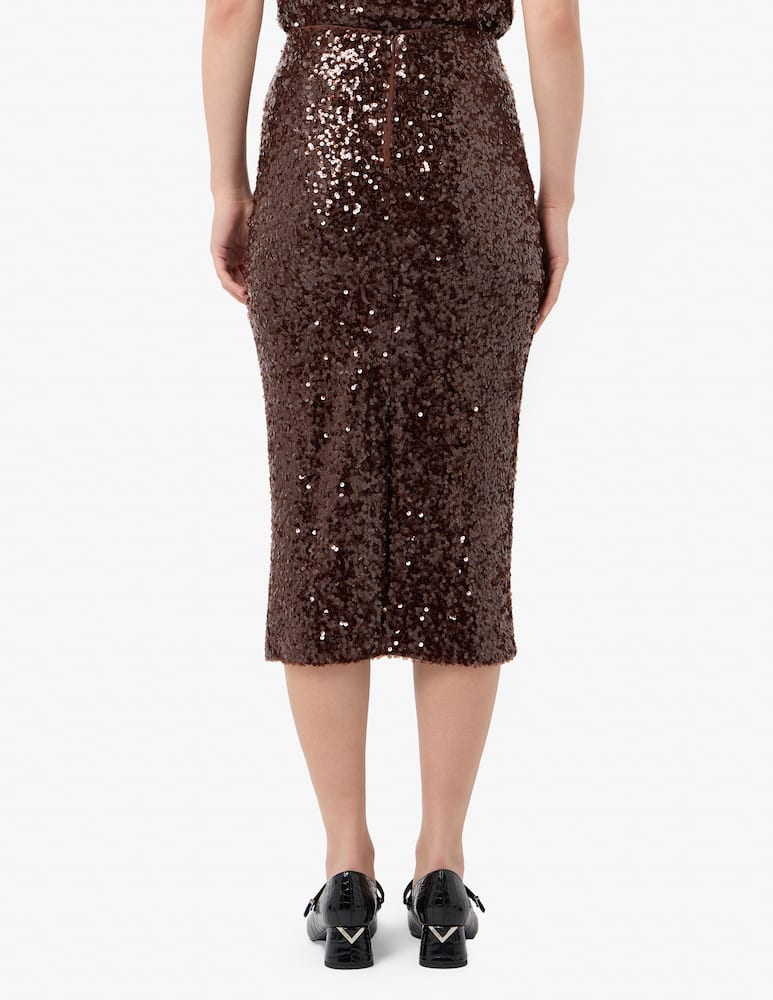 PENNYBLACK Gonna longuette in paillettes Epoca - immagine 3 PENNYBLACK Gonna longuette in paillettes Epoca - immagine 3