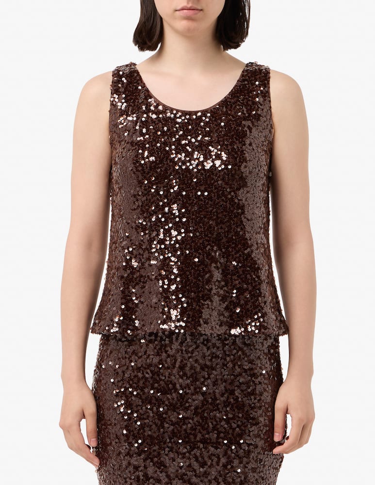 PENNYBLACK Top paillettes Semisse - immagine 1 PENNYBLACK Top paillettes Semisse - immagine 1