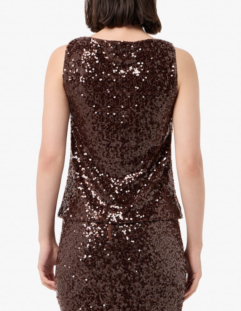PENNYBLACK Top paillettes Semisse - immagine 3 PENNYBLACK Top paillettes Semisse - immagine 3