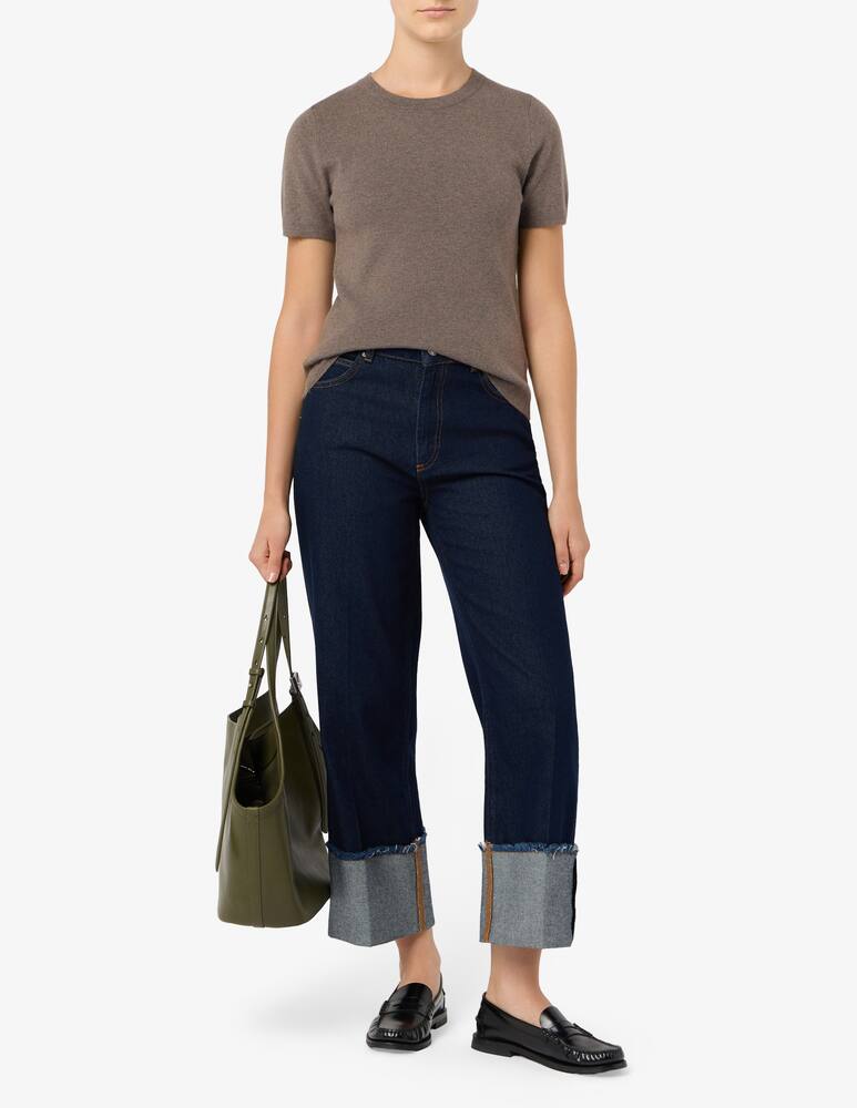 rinascente PENNYBLACK Jeans cropped a gamba larga con risvolto