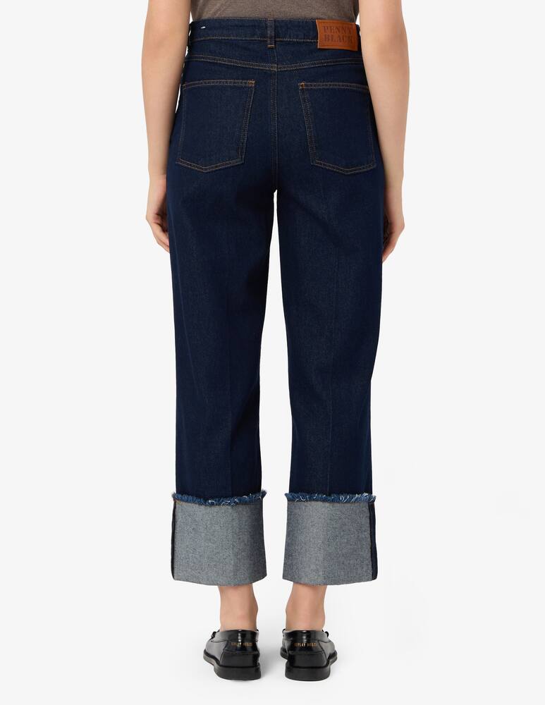 rinascente PENNYBLACK Jeans cropped a gamba larga con risvolto