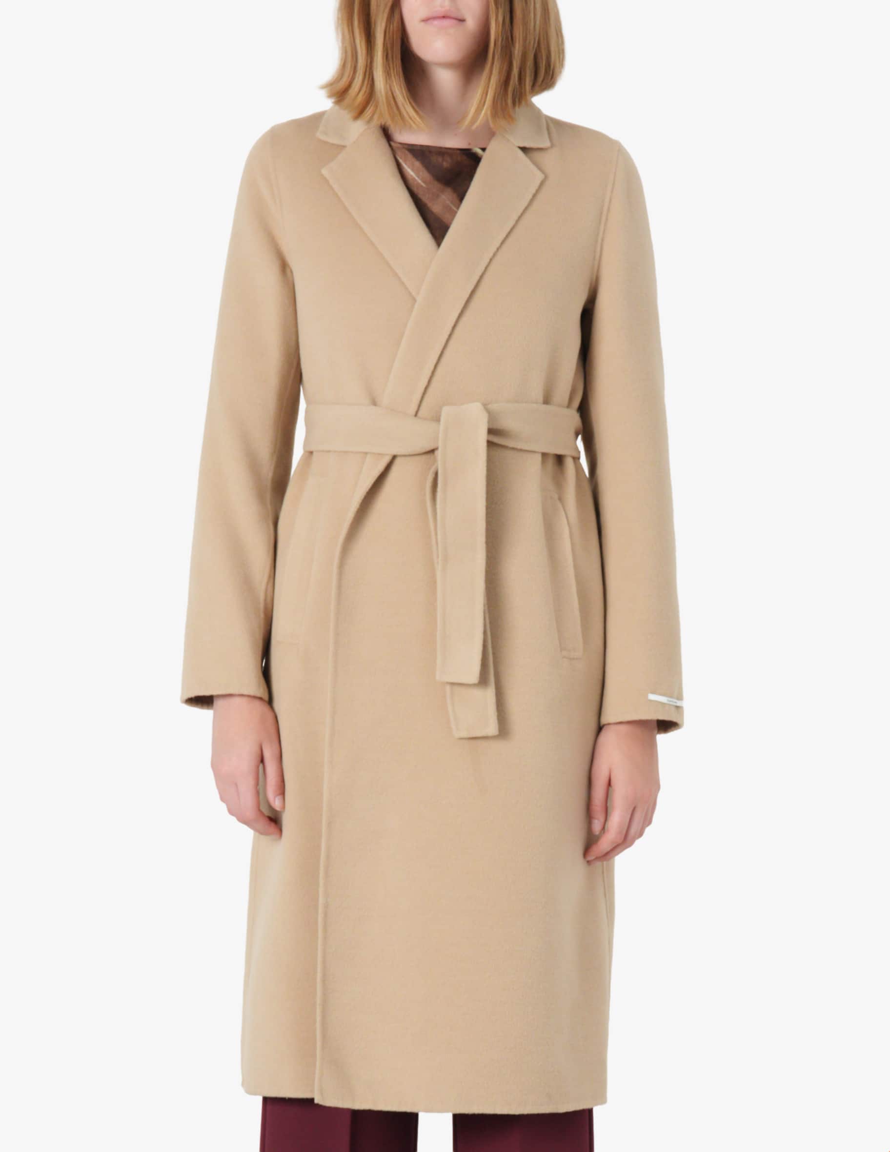 Shop EMME Xeno belted coat on Rinascente