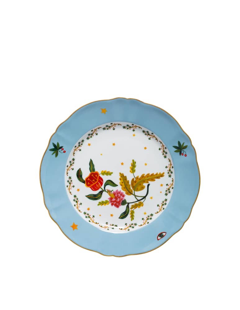 rinascente Bitossi Piatto Fiore Rosso La Tavola Scomposta - Multicolor