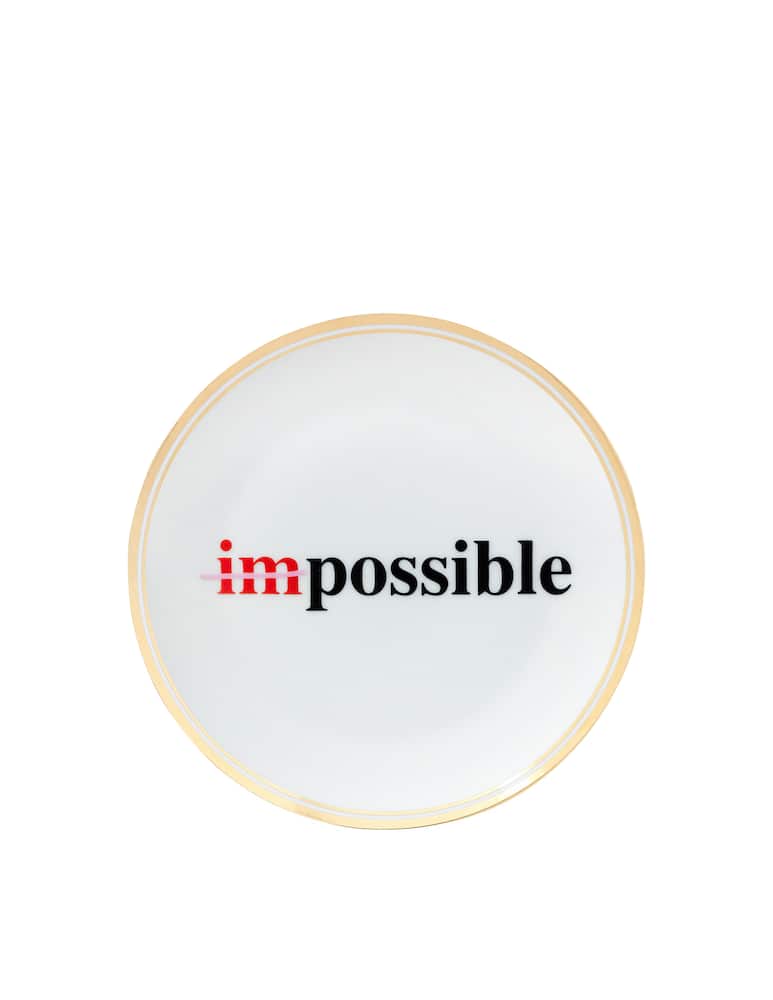 rinascente Bitossi Piatto Impossible La Tavola Scomposta - Bianco