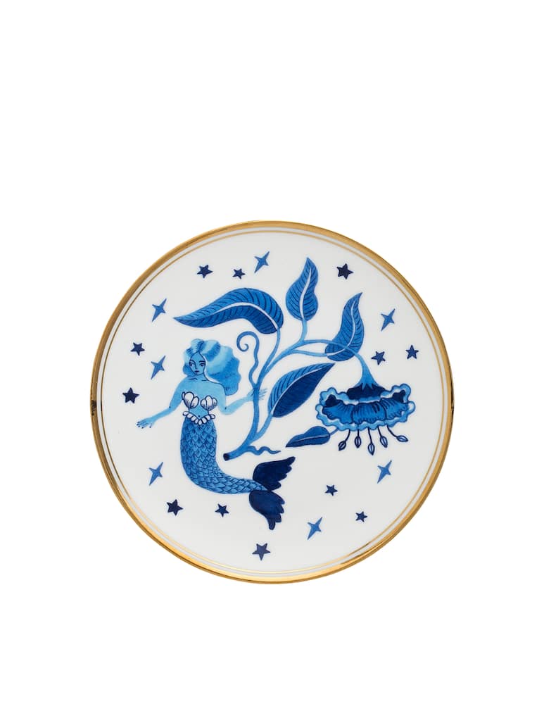 rinascente Bitossi Piatto Sirena  La Tavola Scomposta - Blu