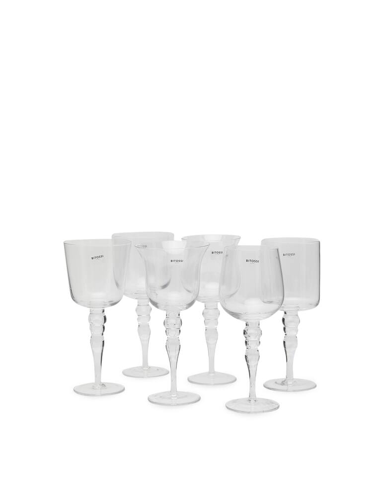 rinascente Bitossi Goblet Glass Set 6 Pcs