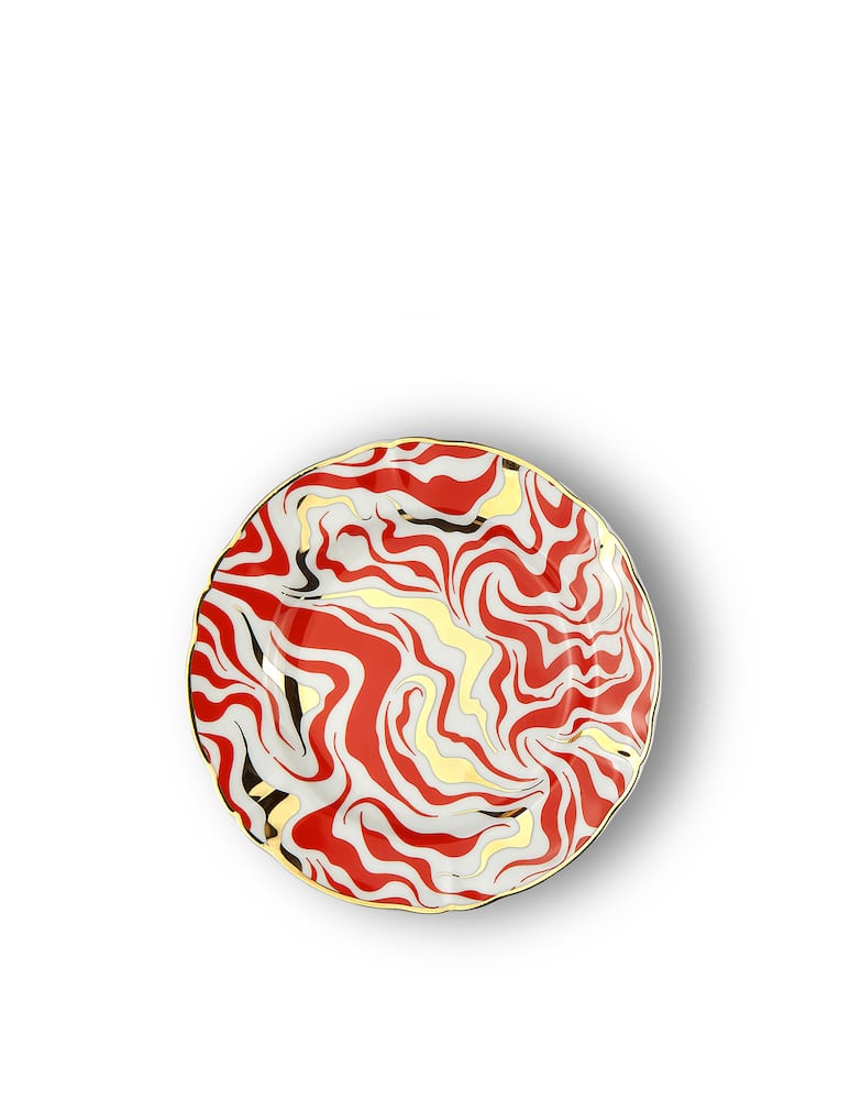 rinascente Bitossi Temepesta Dessert Plate D. 20.5 cm - Multi