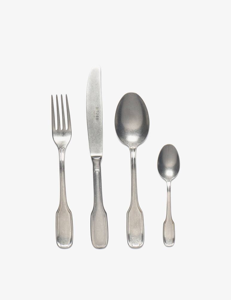 rinascente Bitossi Vintage Silver Table Set 24 Pcs - Silver