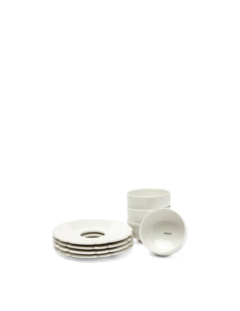 rinascente Bitossi Ceramix Tea Cups Set 4 pieces