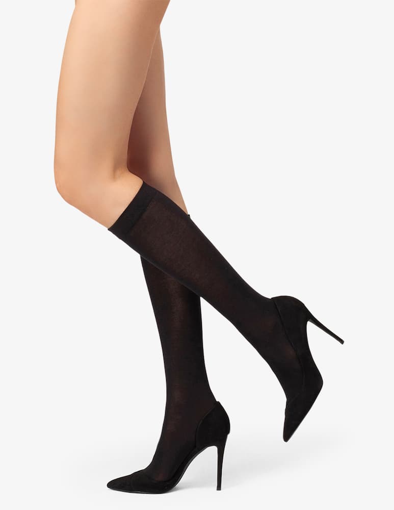 Pierre Mantoux Cotton knee-high socks - picture 1 Pierre Mantoux Cotton knee-high socks - picture 1