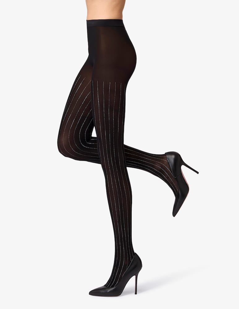 Pierre Mantoux Collant in lurex gessato Reese - immagine 1 Pierre Mantoux Collant in lurex gessato Reese - immagine 1
