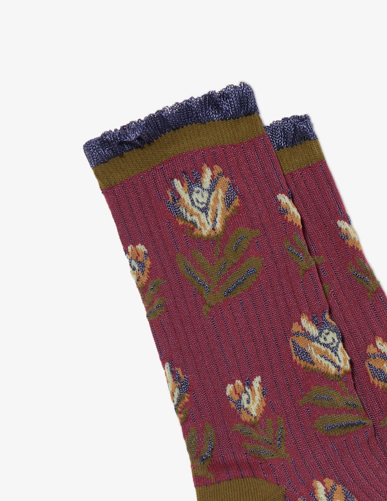 rinascente Pierre Mantoux Ava flowered socks