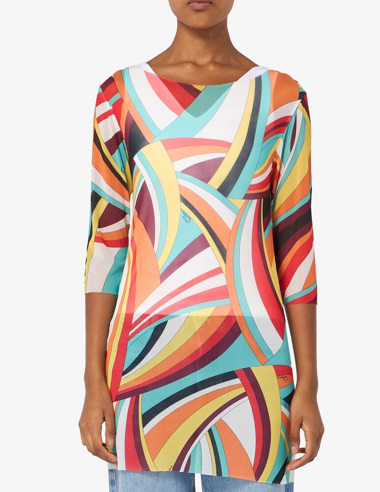 Pierre Mantoux Optical pattern long top - picture 1