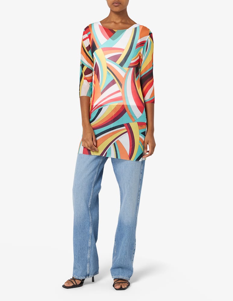 Pierre Mantoux Optical pattern long top - picture 2