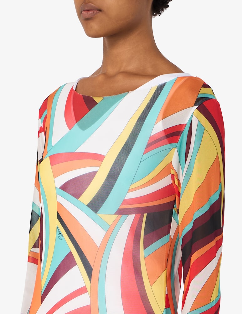 Pierre Mantoux Optical pattern long top - picture 4