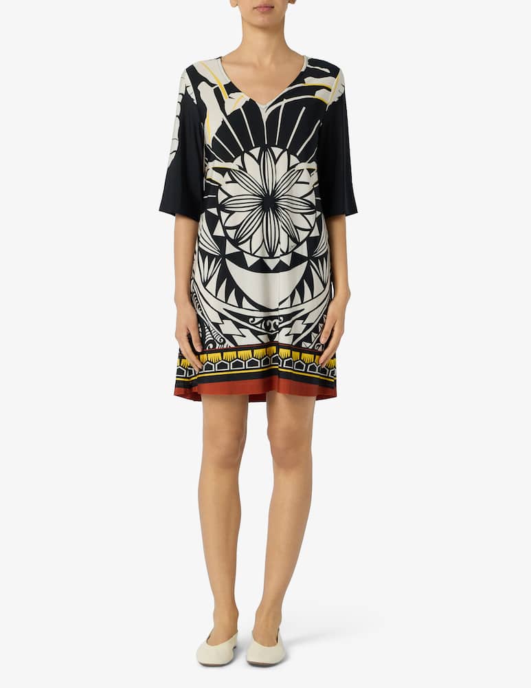 rinascente Pierre Mantoux V neck ethnic caftan