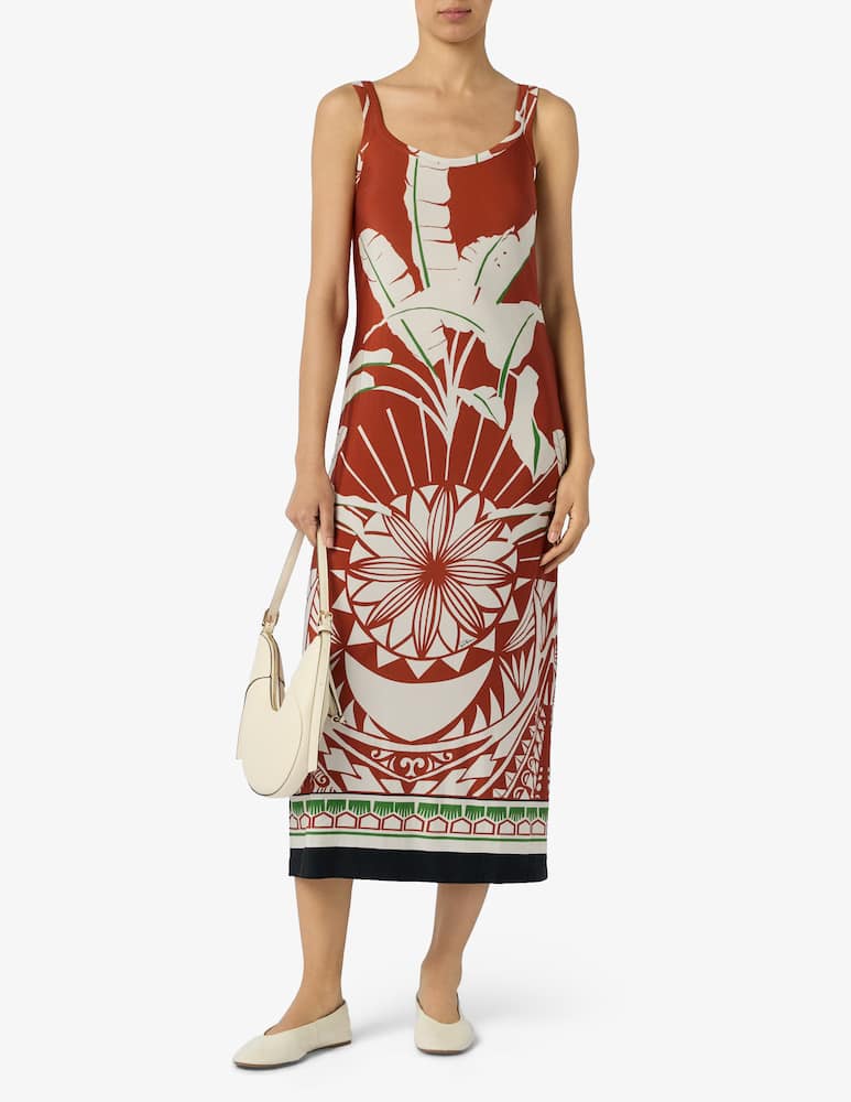 rinascente Pierre Mantoux Printed tank midi dress